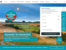 Tablet Screenshot of hunsruecktouristik.de